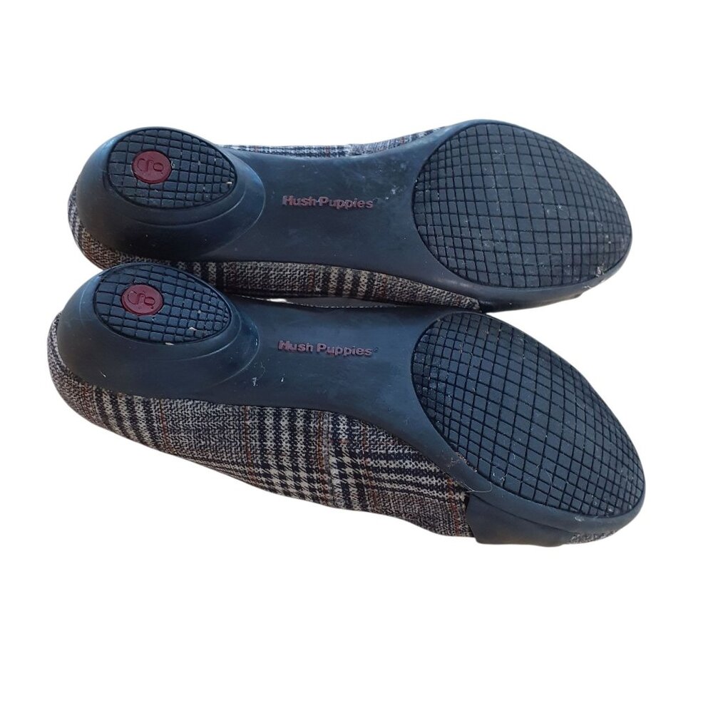 Hush Puppies Achelle Ballerina Flat Shoes Womens Size 7M Multi Plaid Slip On - Picture 2 of 4